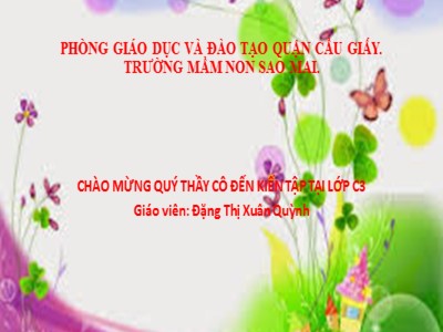 Bài giảng Mầm non - Số 4 - Giáo viên: Đặng Thị Xuân Quỳnh