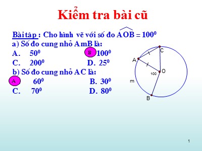 Bài giảng Hình học 9 - Tiết 49: Độ dài đường tròn, cung tròn