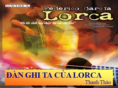 Bài giảng Ngữ văn 12 - Đàn ghi ta của Lorca (Thanh Thảo)