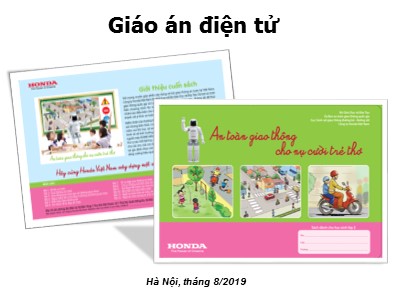 Bài giảng An toàn giao thông cho nụ cười trẻ thơ - Bài 6: Ngồi an toàn trên xe máy, xe đạp