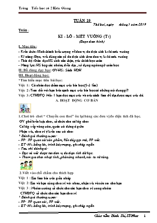 Giáo án Lớp 4 - Tuần 19 - GV: Đinh Thị Tố Như - Trường TH số 2 Kiến Giang