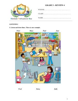 Ôn tập Tiếng Anh 5 - Đề 4