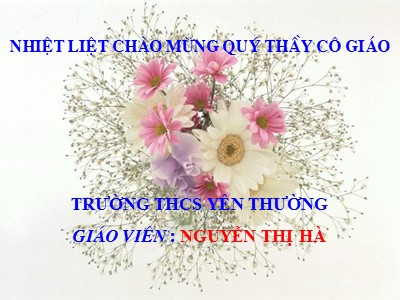 Bài giảng Ngữ văn 6 - Tiết 57: Chỉ từ - Giáo viên: Nguyễn Thị Hà