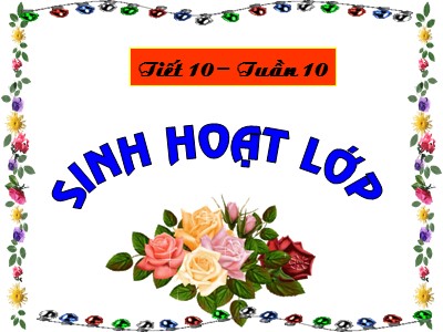 Sinh hoạt (Chào mừng ngày Phụ nữ Việt Nam 20/10)