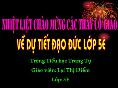 Bài giảng Đạo đức 5 - Tôn trọng phụ nữ