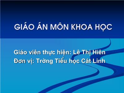 Bài giảng Khoa học 5 - Xi măng