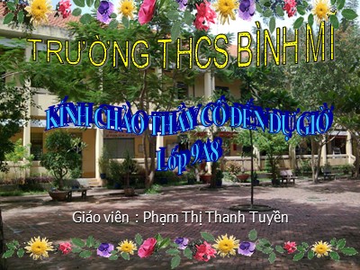 Bài giảng Ngữ văn Lớp 9 - Tiết 56: Văn bản Bếp lửa - Phạm Thị Thanh Tuyền