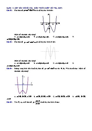 Tài liệu Giải tích Lớp 12 - Khảo sát sự biến thiên và vẽ đồ thị hàm số - Bài tập dạng 3-9 (Có lời giải chi tiết)