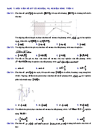 Tài liệu Giải tích Lớp 12 - Sự tương giao của đồ thị hàm số - Bài tập dạng 7-17 (Có lời giải chi tiết)