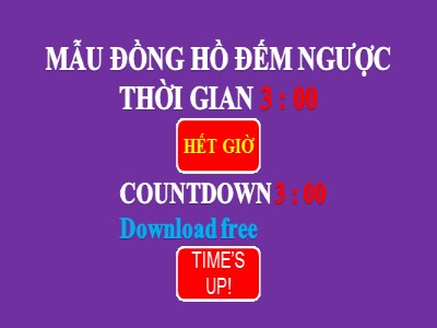 Thiết kế mẫu trò chơi trên PowerPoint: Đồng hồ đếm ngược