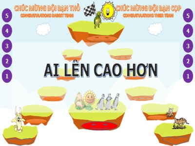 Thiết kế trò chơi trên PowerPoint: Ai lên cao hơn