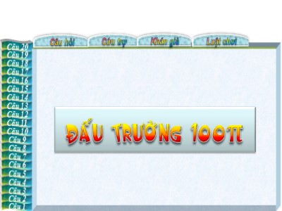 Thiết kế trò chơi trên PowerPoint: Đấu trường 100