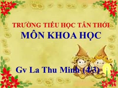 Bài giảng Khoa học 4 - Bài 17: Phòng tránh tai nạn đuối nước - La Thu Minh