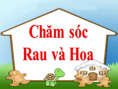 Bài giảng Kĩ thuật 4 - Bài 13: Chăm sóc rau, hoa - Trường Tiểu học Nguyễn Tất Thành