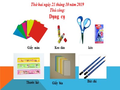 Bài giảng Thủ công 3 - Bài 4: Gấp, cắt dán bông hoa - Năm học 2019-2020