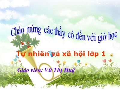 Bài giảng Tự nhiên và xã hội 1 - Bài 11: Gia đình - Vũ Thị Huệ