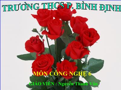 Bài giảng Công nghệ Lớp 6 - Bài 25: Chi tiêu trong gia đình - Nguyễn Thanh Vân