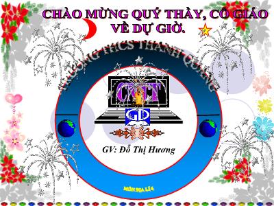 Bài giảng Địa lí Lớp 6 - Tiết 21, Bài 17: Lớp vỏ khí - Đỗ Thị Hương