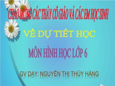 Bài giảng Hình học Lớp 6 - Bài 10: Trung điểm của đoạn thẳng - Nguyễn Thị Thúy Hằng