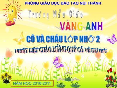Bài giảng Mầm non Lớp Chồi - Đề tài: Một số nghề phổ biến ở địa phương - Đinh Thị Thìn
