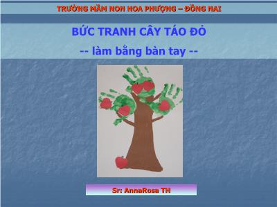 Bài giảng Mầm non Lớp Mầm - Đề tài: Cây táo đỏ - Trường Mầm non Hoa Phượng