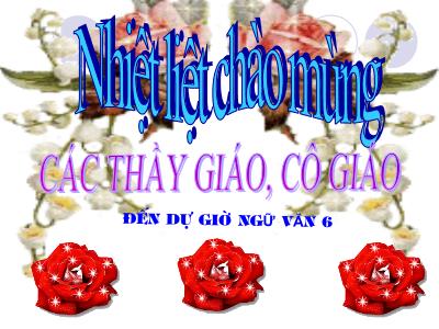 Bài giảng Ngữ Văn Khối 6 - Tiết 23: Chữa lỗi dùng từ