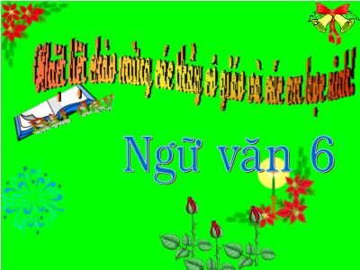 Bài giảng Ngữ Văn Lớp 6 - Tiết 101: Hoán dụ