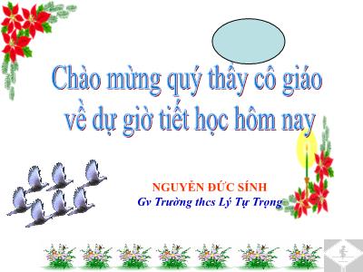 Bài giảng Ngữ Văn Lớp 6 - Tiết 67: Ôn tập Tiếng Việt - Nguyễn Đức Sính