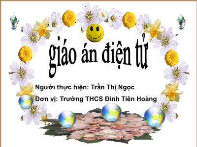 Bài giảng Ngữ Văn Lớp 6 - Tiết 75: Phó từ - Trần Thị Ngọc