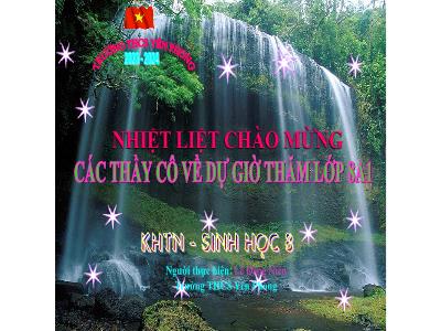 Bài giảng Sinh học Lớp 8 - Tiết 23, Bài 36: Điều hòa môi trường trong cơ thể người - Lê Đăng Niên