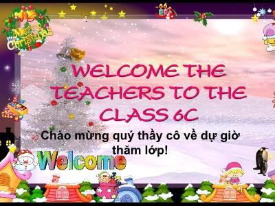 Bài giảng Tiếng Anh Lớp 6 - Unit 6: Places. Lesson C1,2: Around the house - Năm học 2011-2012