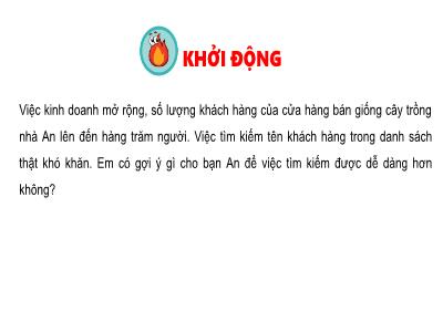 Bài giảng Tin học Lớp 7 - Bài 15: Thuật toán tìm kiếm nhị phân