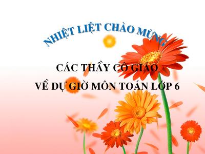 Bài giảng Toán Lớp 6 - Tiết 14: Chia hai lũy thừa cùng cơ số - Đỗ Thị Mai Hạnh