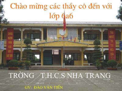 Bài giảng Toán Lớp 6 - Tiết 20: Dấu hiệu chia hết cho 2, cho 5 - Đào Văn Tiến