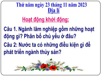 Bài giảng Địa lí Lớp 5 - Bài 12: Công nghiệp - Năm học 2023-2024