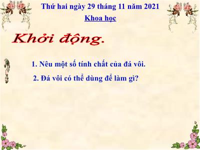 Bài giảng Khoa học Lớp 5 - Bài 27: Gốm xây dựng Gạch, ngói - Năm học 2021-2022