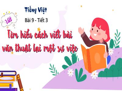 Bài giảng Tiếng Việt Lớp 4 (Kết nối tri thức) - Chủ đề: Trải nghiệm và khám phá - Bài 9: Tìm hiểu cách viết bài văn thuật lại một sự việc (Tiết 3) - Năm học 2024-2025