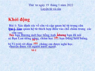 Bài giảng Tiếng Việt Lớp 5 (Luyện từ và câu) - Mở rộng vốn từ: Công dân - Năm học 2021-2022