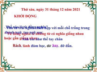 Bài giảng Tiếng Việt Lớp 5 (Luyện từ và câu) - Ôn tập về câu - Năm học 2021-2022