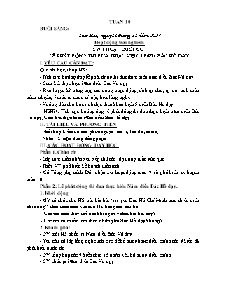Kế hoạch bài dạy các môn Lớp 1 - Tuần 10 - Năm học 2024-2025 - Trần Thị Hà Giang