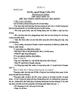 Kế hoạch bài dạy các môn Lớp 1 - Tuần 13 - Năm học 2024-2025 - Trần Thị Nga