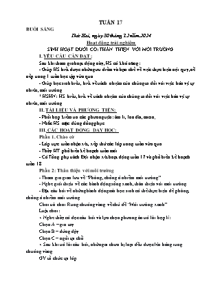 Kế hoạch bài dạy các môn Lớp 1 - Tuần 17 - Năm học 2024-2025 - Trần Thị Hà Giang