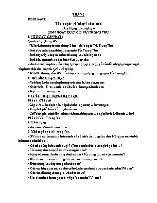 Kế hoạch bài dạy các môn Lớp 1 - Tuần 2 - Năm học 2024-2025 - Trần Thị Hà Giang