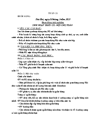 Kế hoạch bài dạy các môn Lớp 1 - Tuần 21 - Năm học 2024-2025 - Trần Thị Nga