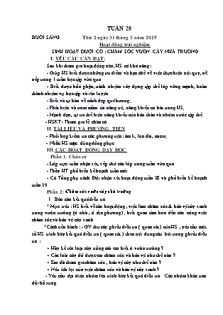 Kế hoạch bài dạy các môn Lớp 1 - Tuần 29 - Năm học 2024-2025 - Dương Thị Hiền