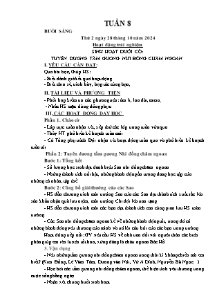 Kế hoạch bài dạy các môn Lớp 1 - Tuần 8 - Năm học 2024-2025 - Dương Thị Hiền