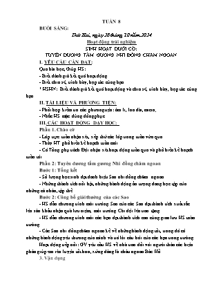 Kế hoạch bài dạy các môn Lớp 1 - Tuần 8 - Năm học 2024-2025 - Trần Thị Hà Giang