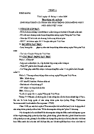 Kế hoạch bài dạy các môn Lớp 2 - Tuần 11 - Năm học 2024-2025 - Mai Thị Quyên