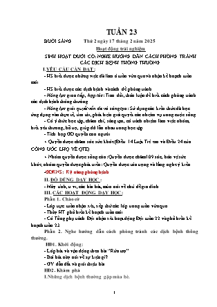 Kế hoạch bài dạy các môn Lớp 2 - Tuần 23 - Năm học 2024-2025 - Hồ Thị Hiền