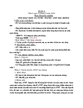 Kế hoạch bài dạy các môn Lớp 2 - Tuần 3 - Năm học 2024-2025 - Nguyễn Thị Hiền